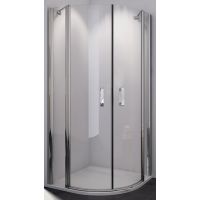 SanSwiss Swing-Line kabina prysznicowa 90 cm półokrągła srebrny połysk/szkło przezroczyste SLR5509005007