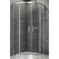 SanSwiss TOP-Line kabina prysznicowa 100 cm półokrągła srebrny połysk/szkło przezroczyste TER551005007