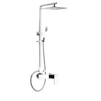 Kfa Cassini zestaw prysznicowy z baterią ścienną i deszczownicą chrom 4126-912-00