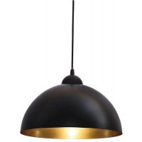 Abigali Round lampa wisząca 1x40W czarna/złota CHFB-E27