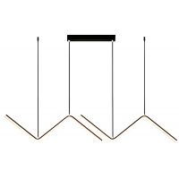 Abigali MontBlanc lampa wisząca 2x26 W czarna LWMB-90CM