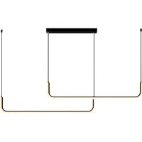 Abigali Nikon lampa wisząca 2x36 W czarna LWNN