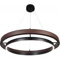 Abigali Plane lampa wisząca 1x38 W czarna-brązowa LWR-PLA