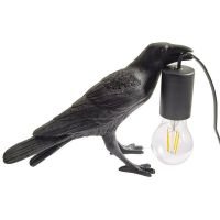 Abruzzo Raven lampa stołowa 1x40 W czarna ABR-KARD-K