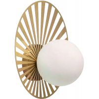 Abruzzo Milano Gama kinkiet 1x40W złoty/klosz mleczny ABR-KG-G9