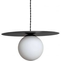 Abruzzo Rotonde lampa wisząca 1x40 W czarna ABR-LWO-RTO-E14