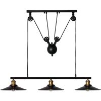 Abruzzo Monte lampa wisząca 3x36W czarny ABR-LWR-3XE27