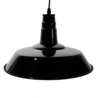 Abruzzo Retro lampa wisząca 1x20 W biała-czarna ABR-LWRG-B