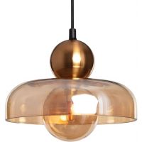 Abruzzo Cartier lampa wisząca 1x10 W bursztynowa ABR-LWS-BU-CAR