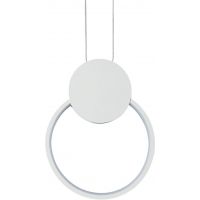 Abruzzo Totti lampa wisząca 1x10 W biała ABR-LWTIT-B