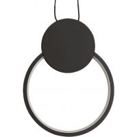 Abruzzo Totti lampa wisząca 1x10 W czarna ABR-LWTIT-C