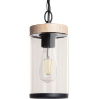 Abruzzo Finto lampa wisząca 1x28 W drewno ABR-LWZIP44-D