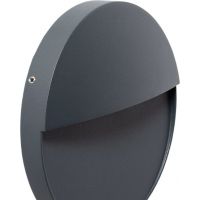 Abruzzo Lunaria kinkiet zewnętrzny 1x10 W szary ABR-LZKO-S