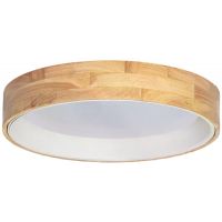 Abruzzo Naturale Vero plafon 1x20W LED drewniany ABR-PLODV-B-20W-CCT