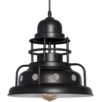 Abruzzo Retro lampa wisząca 1x40 W czarna ABR-RRG-E27