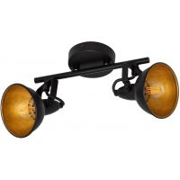 Abruzzo Retro lampa wisząca 2x20 W czarna ABR-RRO-C-2XE14