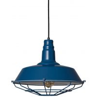 Abruzzo Retro lampa wisząca 1x40 W niebieska ABR-RRP-N-E27