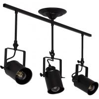 Abruzzo Retro lampa wisząca 3x20 W czarna ABR-RRT-C-3XE27