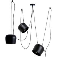 Abruzzo Spider lampa wisząca 3x30 W czarna ABR-SHIL-E27