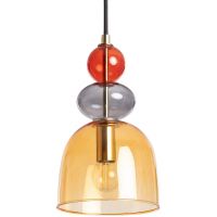 Abruzzo Koloreno lampa wisząca 1x20 W złota-bursztynowa ABR-KOLO2-A