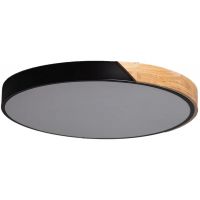 Abruzzo Lagio plafon 1x36 W czarny-drewno ABR-PLOG-C-40W