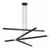 Aldex Tubo 8 lampa wisząca 8x40W czarna 1072P1