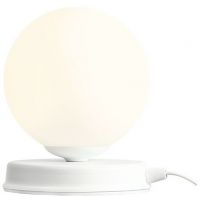 Aldex Ball lampa stołowa 1x10 W biała 1076B_S