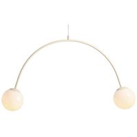Aldex Una lampa wisząca 2x10 W kremowa 1116H9