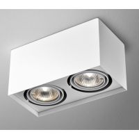 Aqform Squares lampa podsufitowa 2x50W biała struktura 45812-0000-U8-PH-13