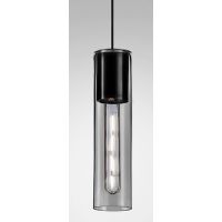 Aqform Modern Glass Tube SP lampa wisząca 1x50W czarna struktura 50532-0000-U8-PH-12