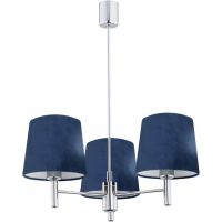 Argon Bolzano lampa wisząca 3x15 W chrom-granatowa 1381