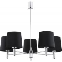 Argon Bolzano Plus lampa podsufitowa 5x15W czarny/chrom 2104