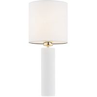 Argon Almada lampa stołowa 1x15W biały/mosiądz 4231