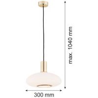 Argon Sagunto lampa wisząca 1x15W opal mat/mosiądz 4358