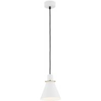 Argon Beverly lampa wisząca 1x15W biały/mosiądz 4680