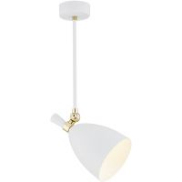 Argon Charlotte lampa podsufitowa 1x15W biały/mosiądz 4684