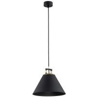 Argon Orte lampa wisząca 1x15W czarny/mosiądz 4915