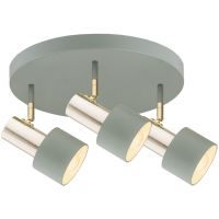 Argon Doria lampa podsufitowa 3x15W szałwia/mosiądz 6007