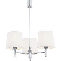 Argon Bolzano Plus lampa wisząca 3x15W biała/chrom 6114