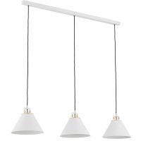 Argon Orte lampa wisząca 3x15W biały/mosiądz 6173