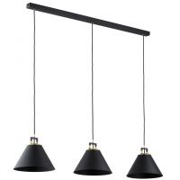 Argon Orte lampa wisząca 3x15W czarny/mosiądz 6174