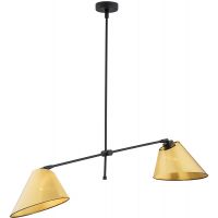 Argon Clava lampa podsufitowa 2x15W złoty/czarny 897