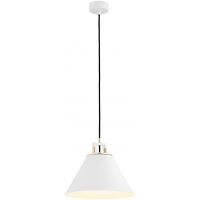 Argon Orte lampa wisząca 1x15W biały/mosiądz 4914