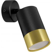Strühm Puzon kinkiet 1x35 W czarny/złoty 04276