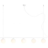 Aldex Beryl lampa wisząca 5x10 W biała 1006F