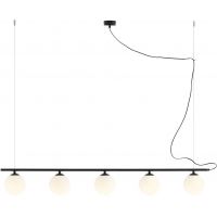 Aldex Beryl lampa wisząca 5x10 W czarna 1006F1