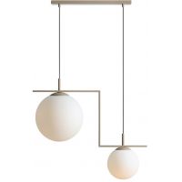 Aldex Zac lampa wisząca 2x15 W beżowa 1038H17_2