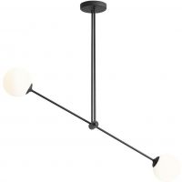 Aldex Ohio lampa podsufitowa 2x10 W czarna 1081PL_H1