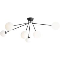 Aldex Holm lampa podsufitowa 6x10 W czarna 1082PL_K1