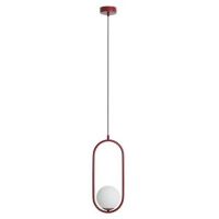 Aldex Riva lampa wisząca 1x10 W czerwona 1086G15